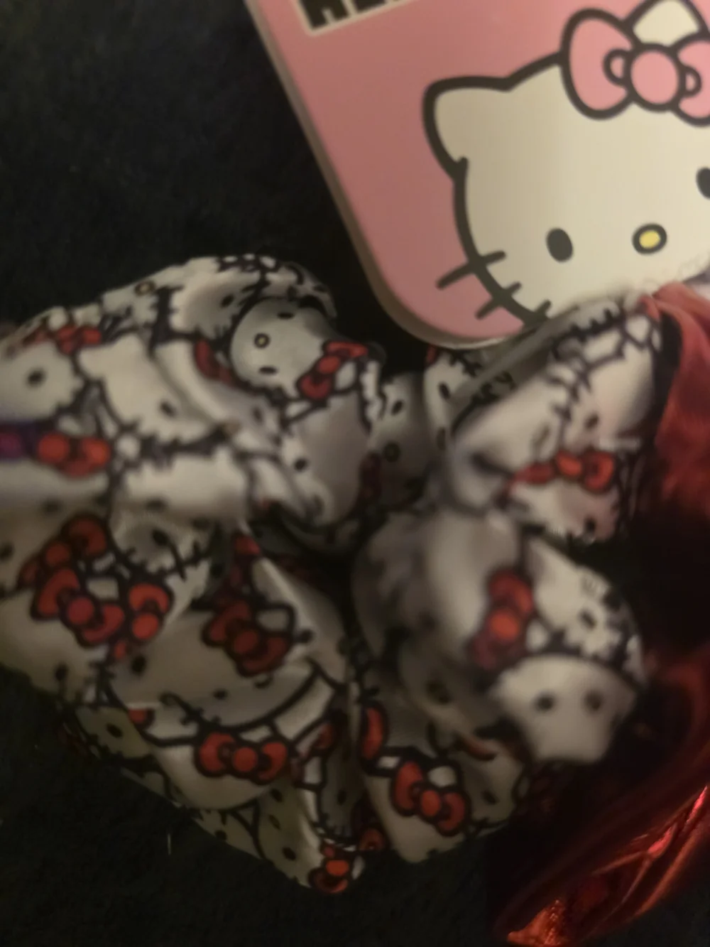 Hello Kitty Scrunchie Set - Red, White, Black